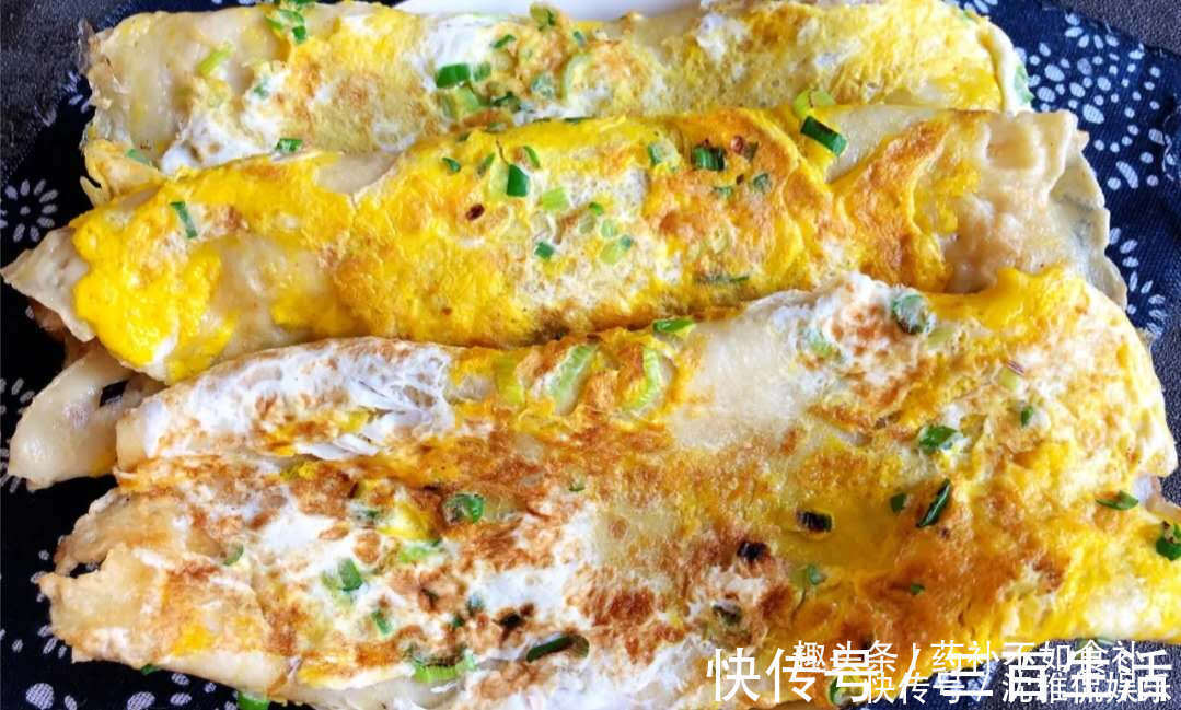 黄豆酱|巨好吃的早餐鸡蛋饼,简单易学,10分钟做了3张,营养爆棚!
