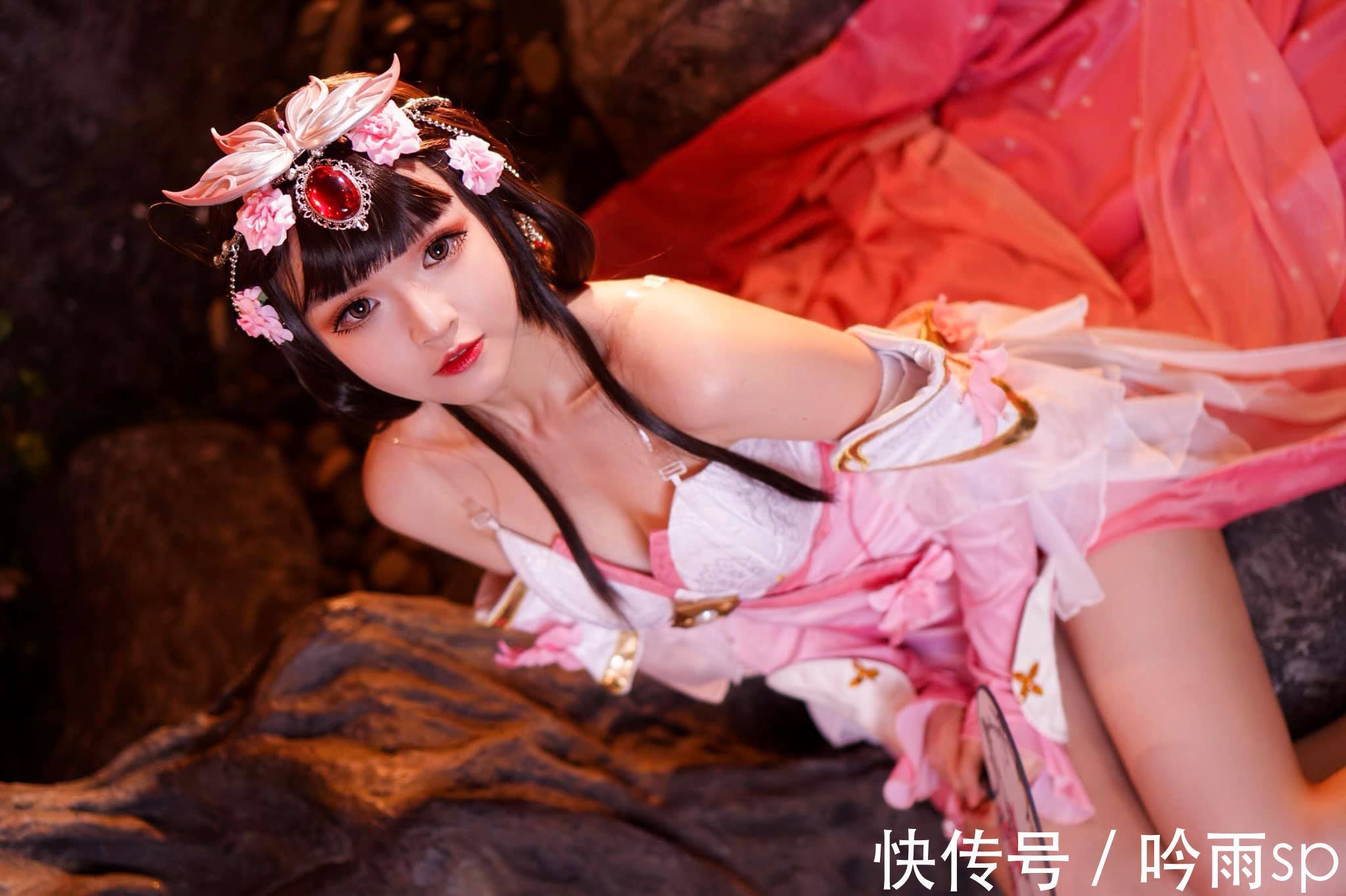 coser|《王者荣耀》甄姬游园惊梦皮肤cosplay，良辰美景，当配绝代佳人！