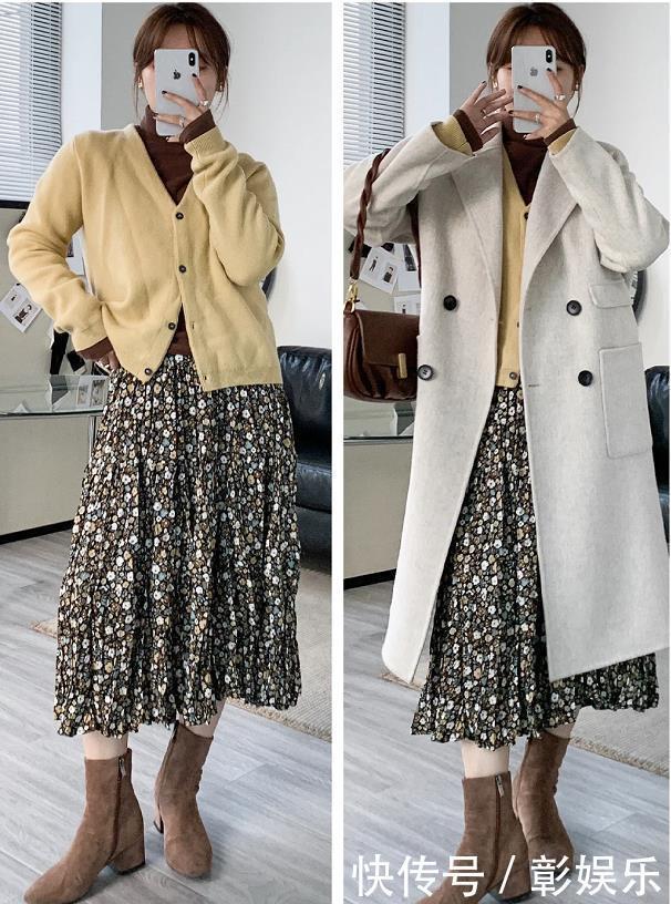 小个子女生,冬季穿大衣多选这“2个”长度,好看又显高