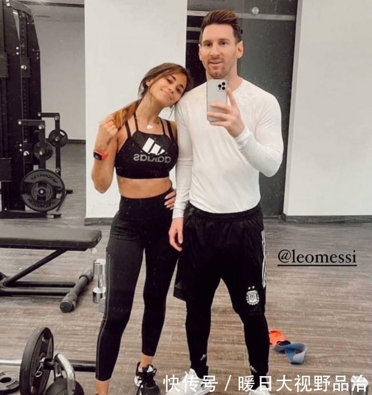 妻子|“待业”的梅西与妻子锻炼合照，球迷：只有跟爱人合照表情才自然