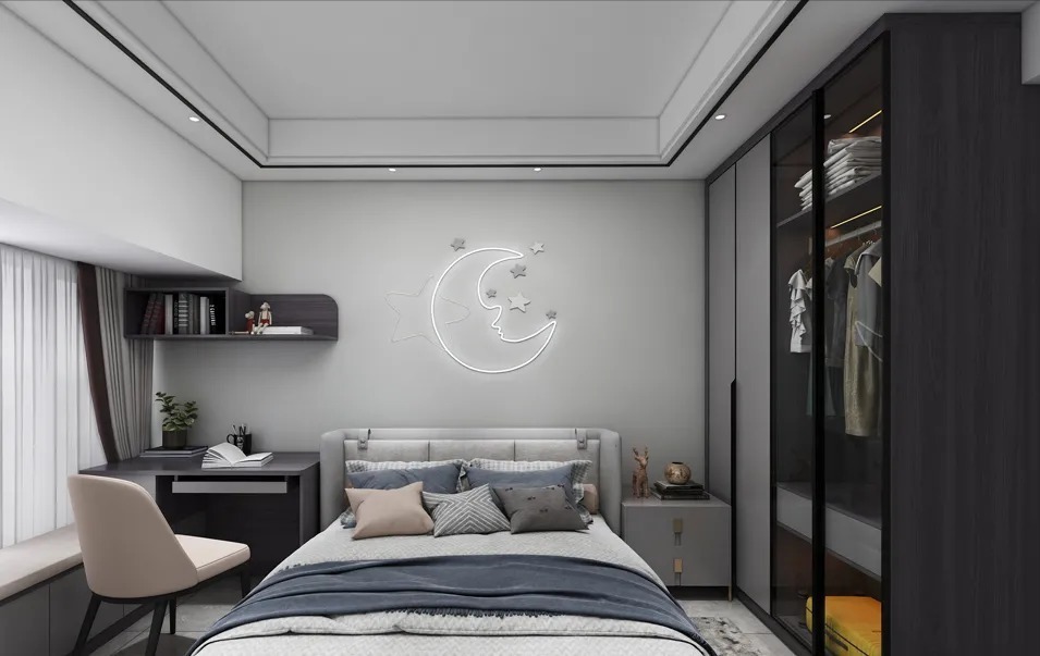 衣柜|喜欢深色系不能错过的设计，这套4房两厅尽显高级