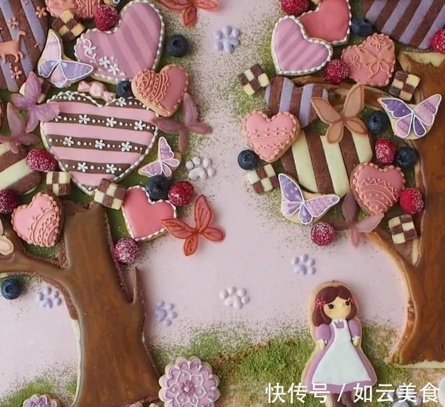 糖霜饼干|一双巧手，做出童话般的翻糖饼干，看完你会舍不得吃网友称太美