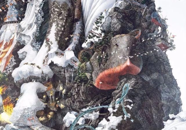 幅画!一幅画画了3年,细到要用放大镜,他把钢笔画玩到了极致