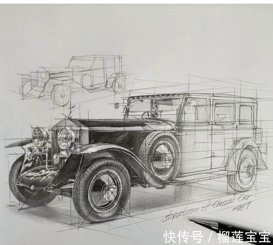 辅助线$为什么素描要这么画?0基础用辅助线,老师们直接画,涨知识了