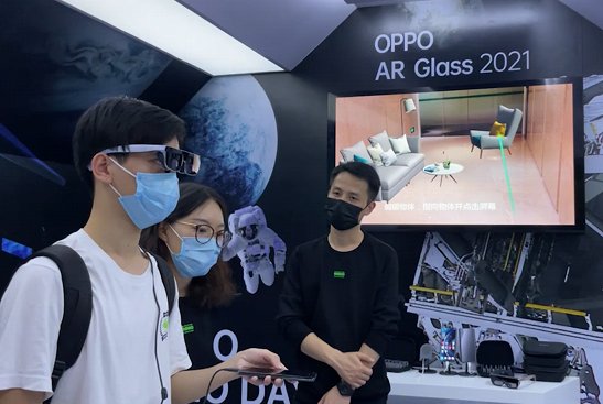 重量轻|OPPO公布第二代AR概念眼镜,重量轻75%,3米外可看90英寸巨幕