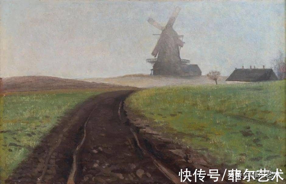 罗斯基勒·峡湾的夏日&丹麦不止有艺术大师哈默修依,画家LA Ring开创了象征主义的绘画