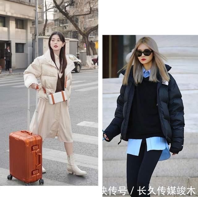 穿羽绒服时，记住正确的“内搭精髓”，时髦不易出错