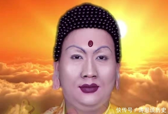 “西游记”如来佛祖超强还原?美术生实力仿妆,成品:手充钱了?