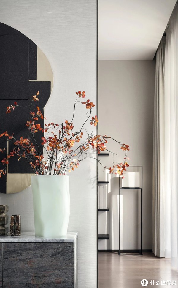 中式|河南小夫妻的318㎡别墅火了，入户诗意新中式，藏不住的高级感