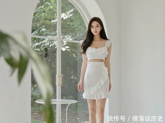 弧线|美图欣赏:孙允珠,梦幻绫罗芳雪幽彩弧线鱼尾裙