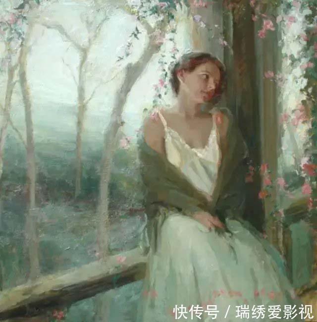 画家|浪漫的笔触——美国画家约翰纳哈蒙女性人物油画作品