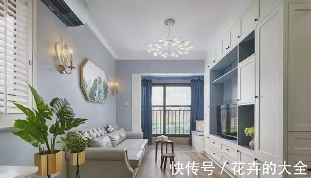 灰蓝色|70平米小户型,全屋简洁清爽又雅致,到处都打满了柜子,储物超强