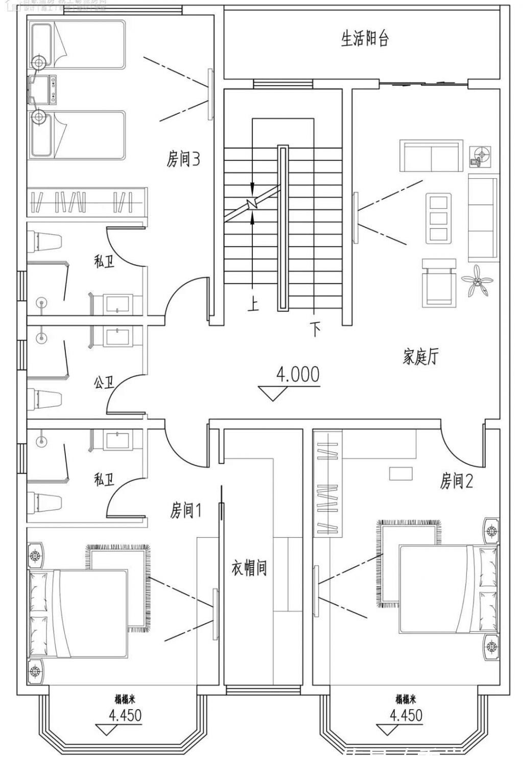 开间|小开间农村自建房，5款开间10米的农村别墅户型，好看又实用！