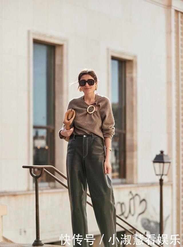 气场|不是皮裤“丑”,是你没穿好!秋冬这样搭显气场,穿出超模魅力