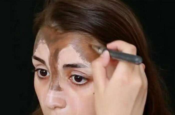 真假|女子将自己化妆成二哈模样,和自家狗狗一起拍照,众人难辨别真假