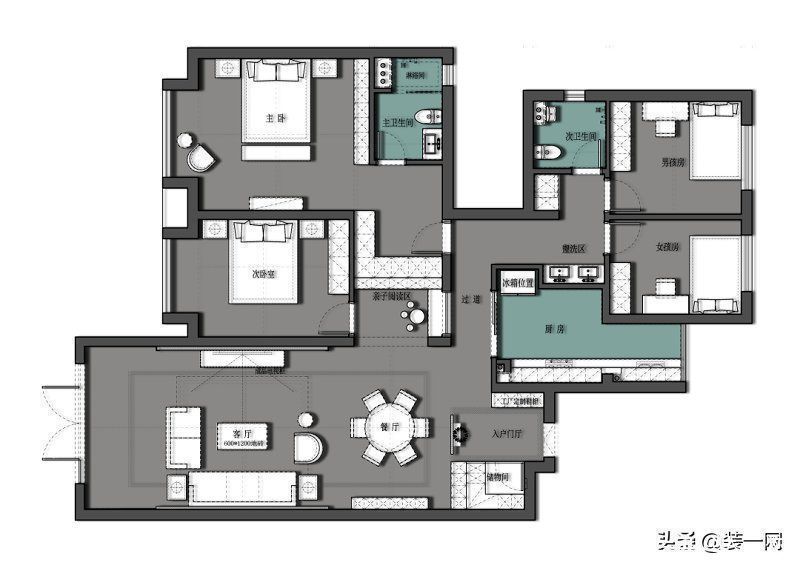 东方雅韵|170平米新中式风装修,客餐厅一体化,尽显东方雅韵