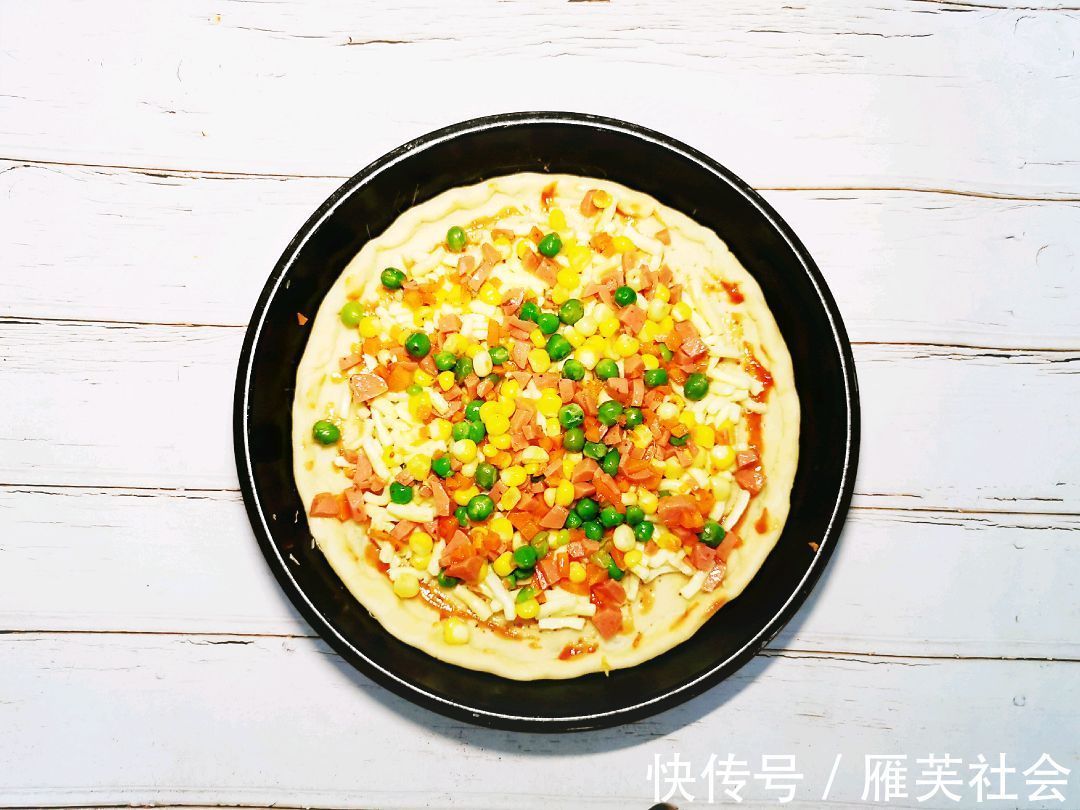 披萨|在家做蔬菜披萨,美味可口,好吃健康