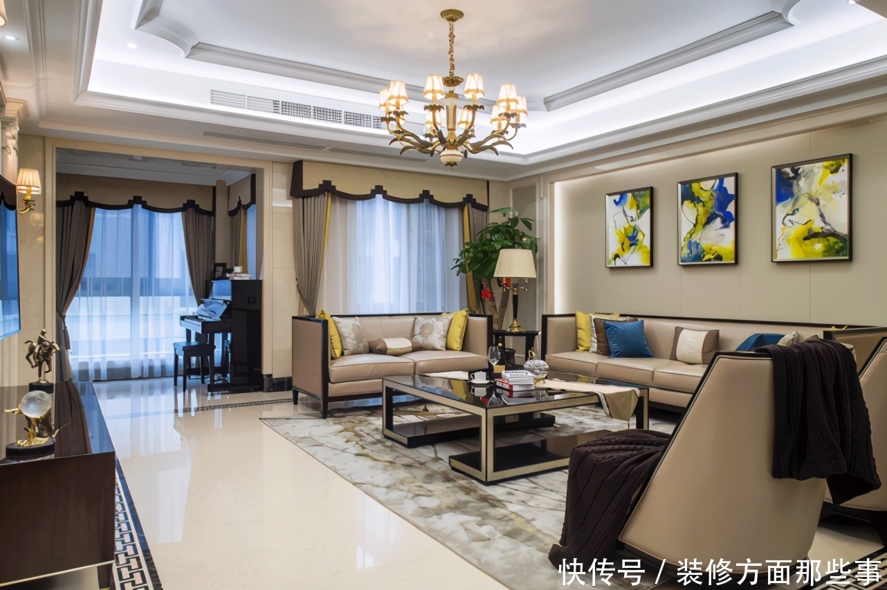 现代|170㎡现代风中植入稳定气派,将古典韵味与现代设计巧妙融合