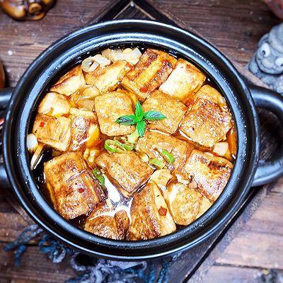 砂锅炖豆腐|砂锅炖豆腐
