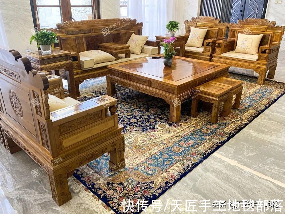 手工|北京顶级复式别墅试铺天匠手工地毯，奢华之中不失优雅情调