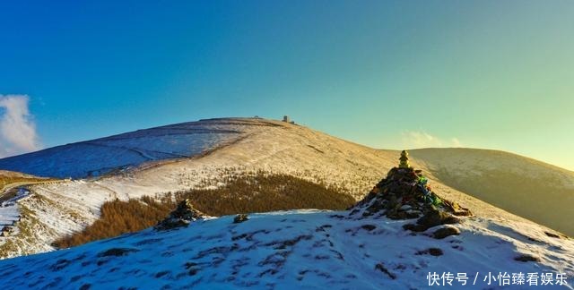 一幅|初冬五台山 好一幅国画水墨世界