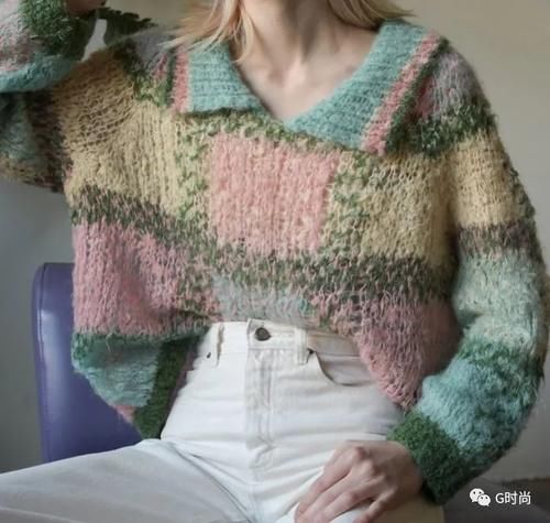 大长腿|翻领毛衣|比常见的毛衣多了几分个性和设计感的翻领毛衣,可盐可甜可百搭