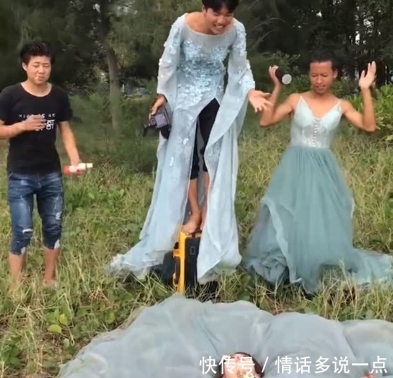 奇闻:两男一女穿婚纱拍照,成片意外惊艳,网友:三位新娘一台戏