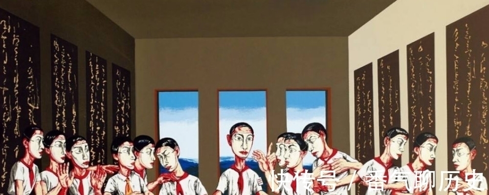 苏富比#此人画了13个小学生吃瓜,价值1.4亿,比冷军的少女画更厉害