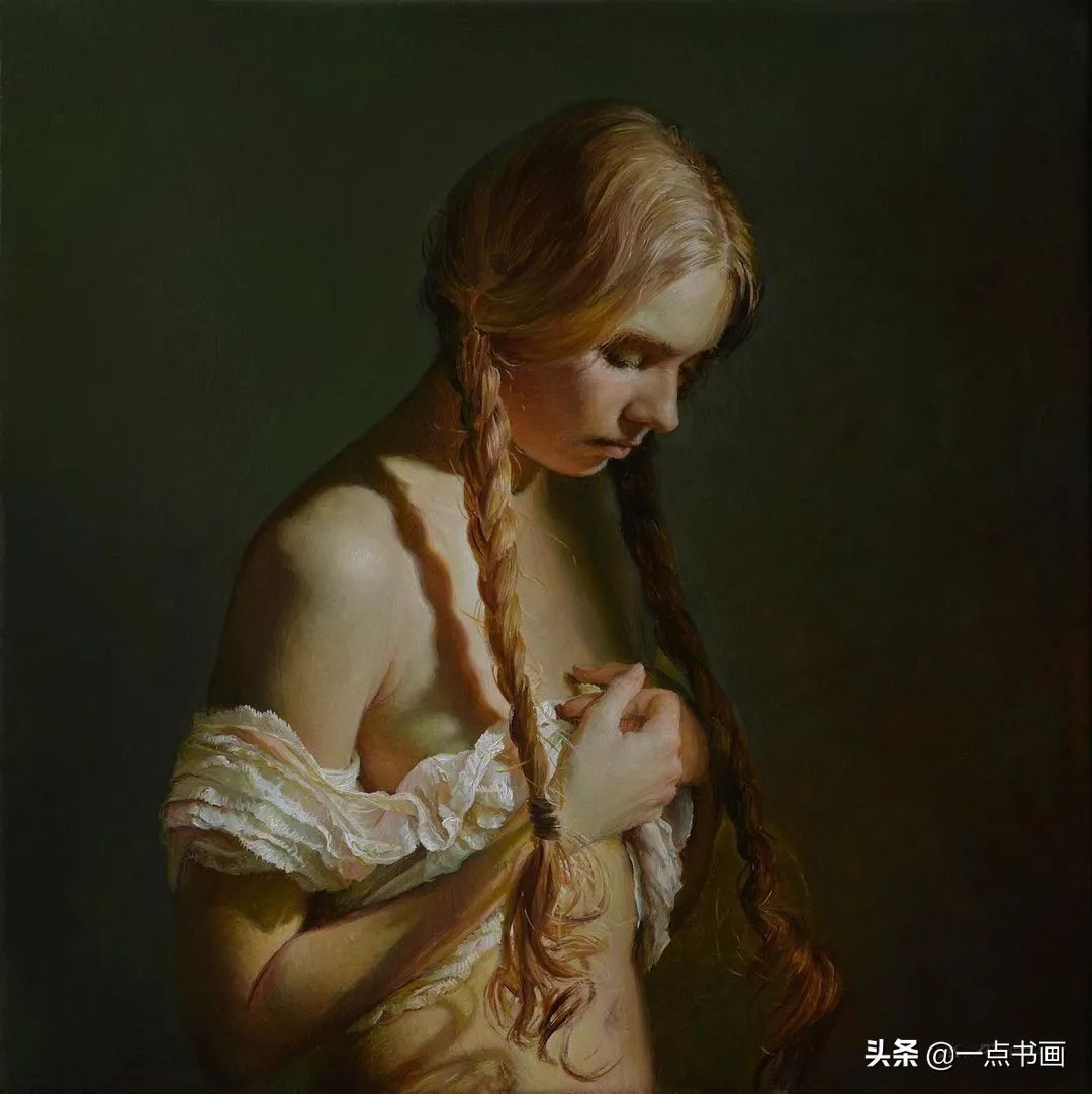 绘画|她痴迷于画那些睡觉觉的美女，青春清纯，宁静唯美