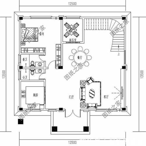 户型|独栋三层农村别墅图片，实用多一点，适合农村的自建房