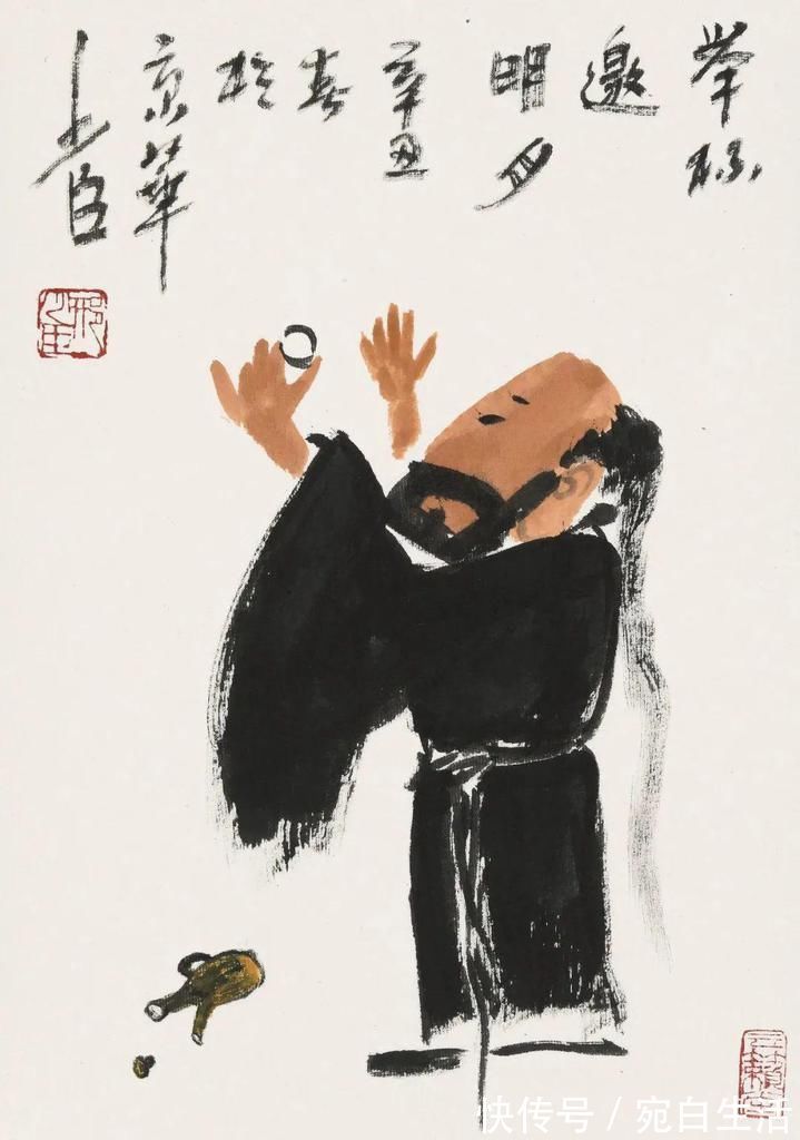 花鸟|变通!好的画家都善变,看黑乎乎的花鸟画家画人物啥样?