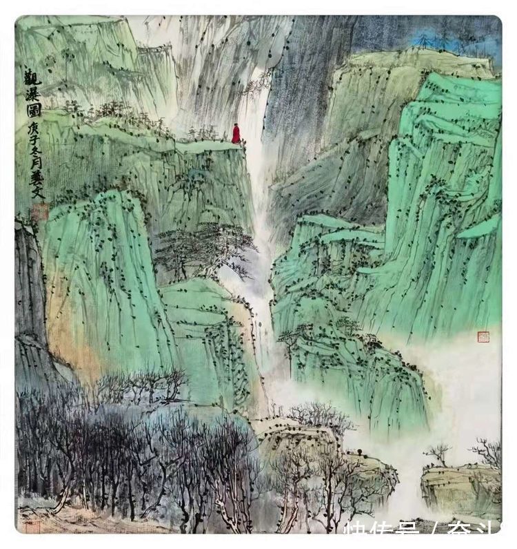 山水画#我为什么喜欢收藏周艺文的山水画