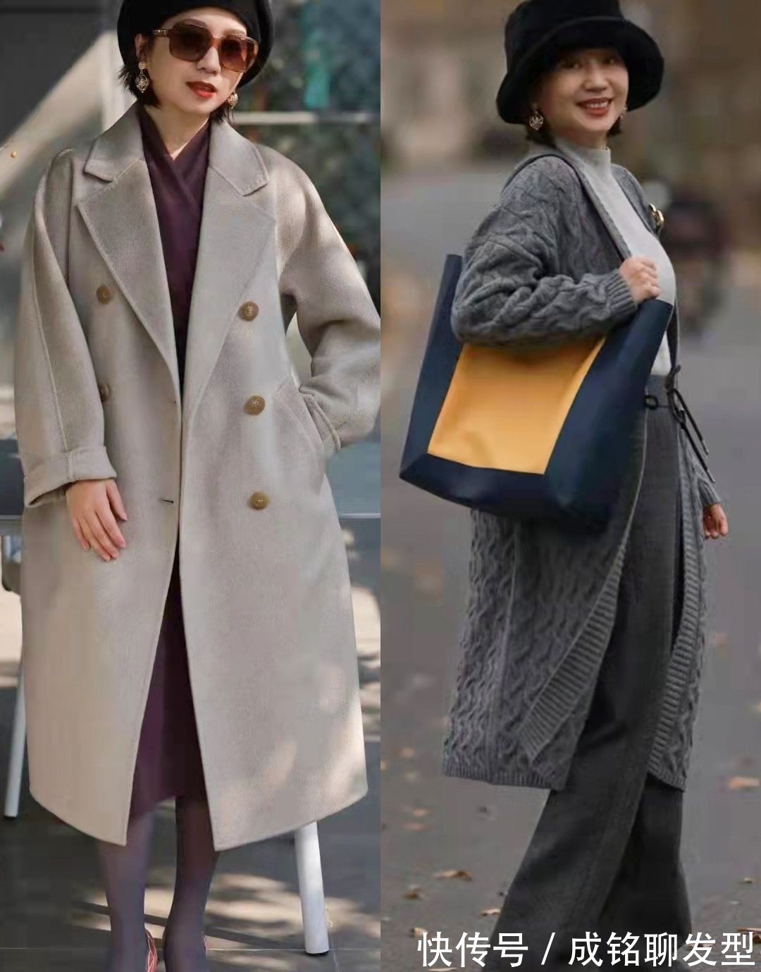 裙装|50岁+的冬装搭配模板,真实自然接地气,普通人也能穿出高级感