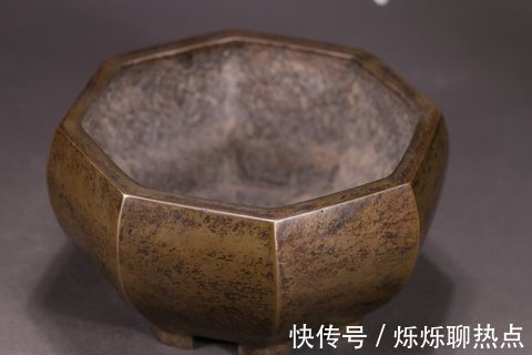 香炉$旧藏,铜菱形香炉