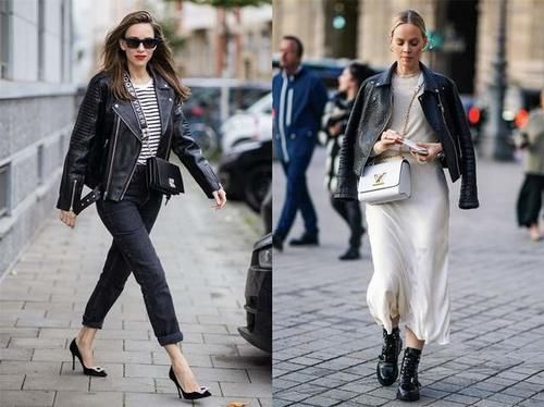 机车夹克不仅可盐，还能穿出女人味，5种搭配思路让你美出高度