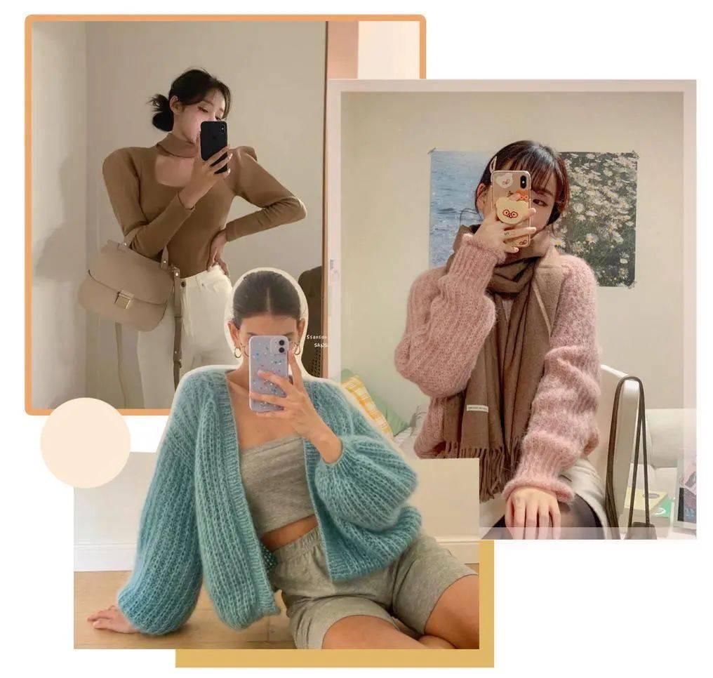 毛衣内搭的25种方法，这样穿保暖又时髦，美炸了！