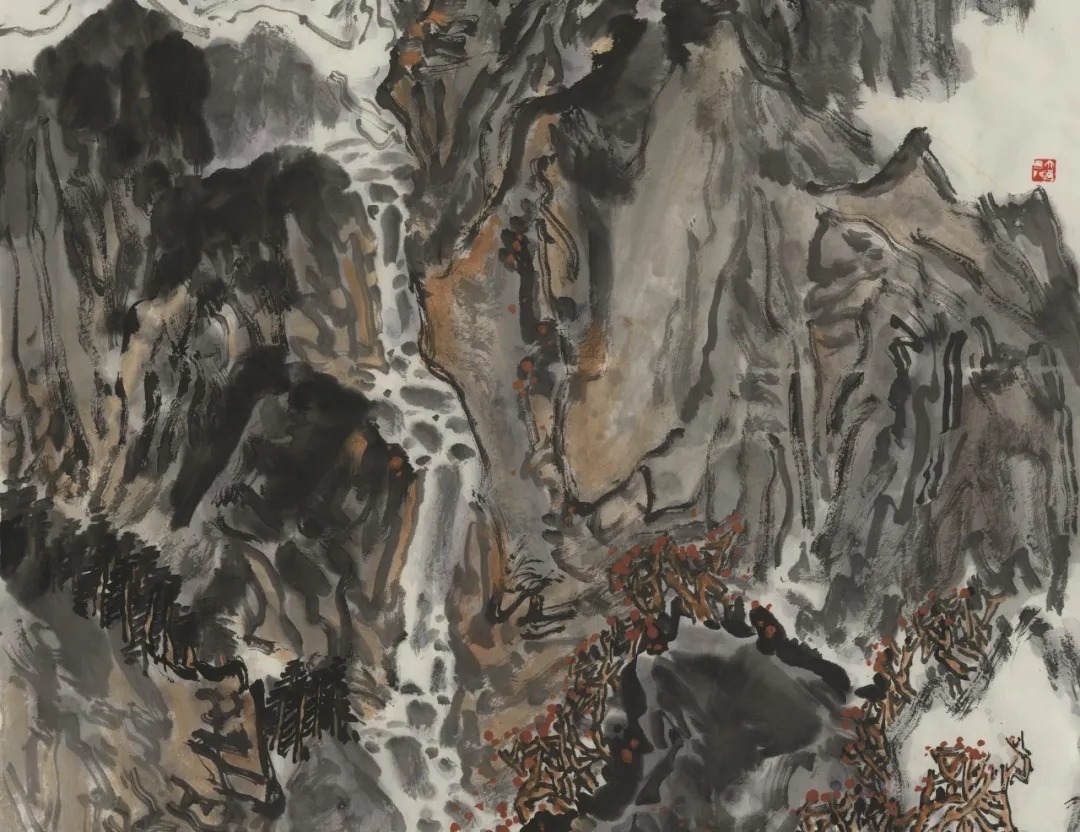 陈仕彬先生|陈仕彬国画山水作品《白日悬秋天》