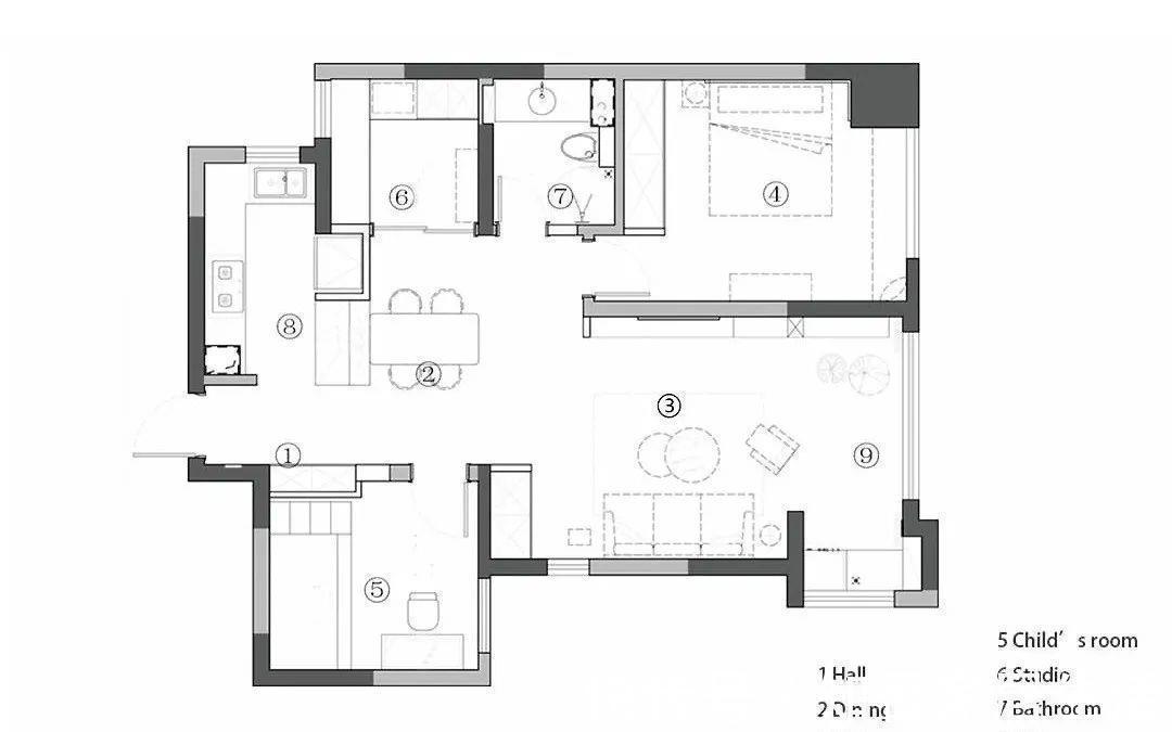 开放格|76㎡轻奢欧式风，复古又优雅，小户型也能这么上档次！