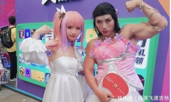 肌肉|男子大胆COS动漫肌肉美女,仔细一看,居然还挺漂亮!
