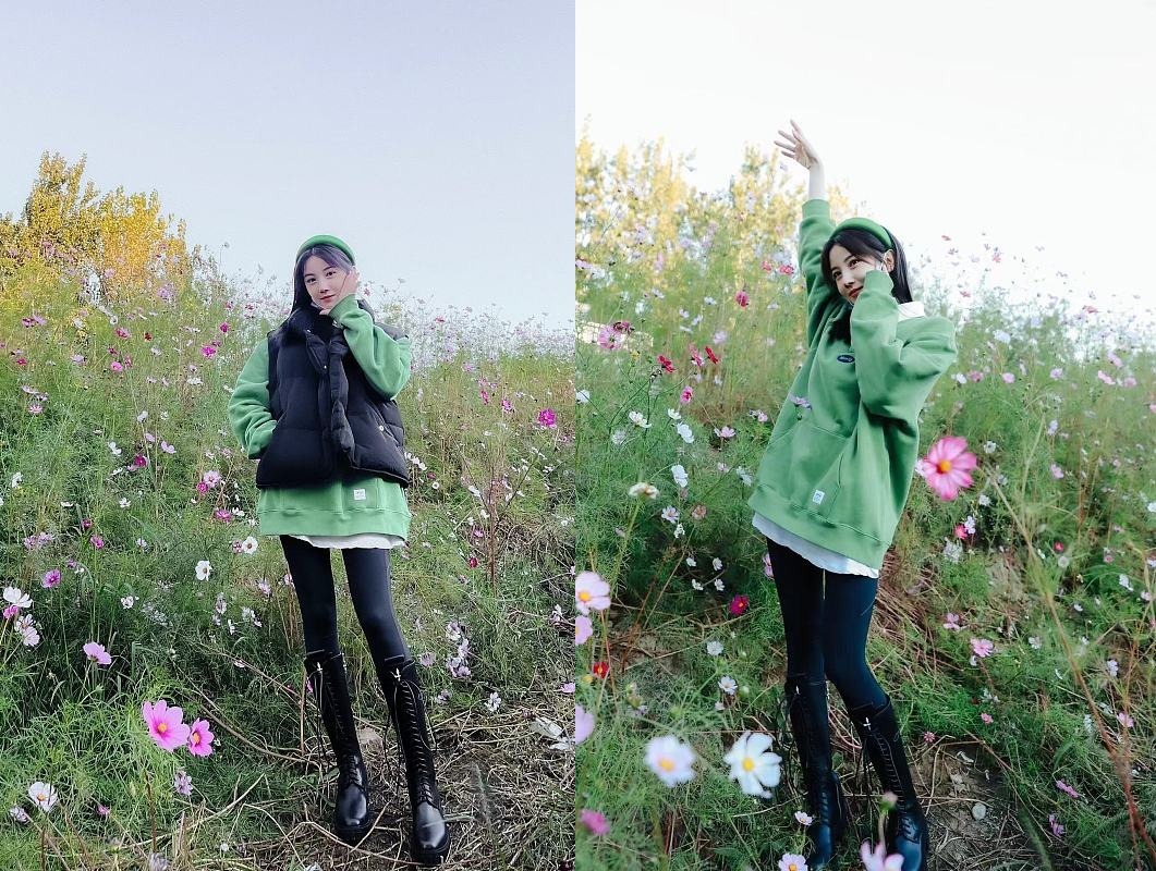 大长腿|陈小纭的身材真不错, 就算穿普通的服装, 裹得厚厚的也能秀出大长腿