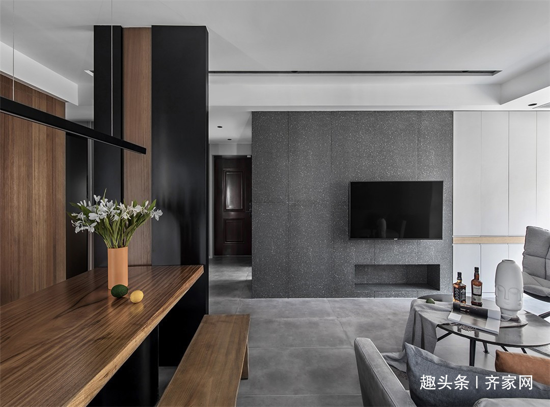 现代|89平两房现代,休闲书房,客厅,餐厅连成一体的扩容空间感!