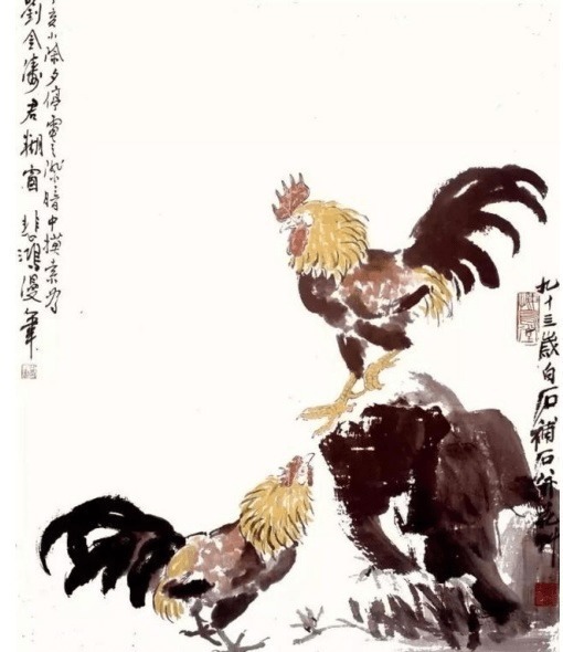 徐悲鸿|徐悲鸿送人一幅未完之画,90岁齐白石为其续补,说:知我者悲鸿