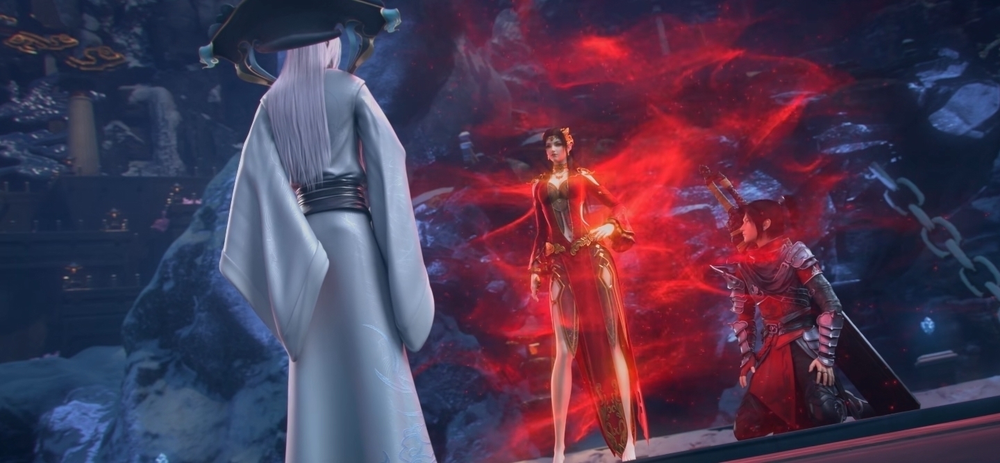 美杜莎女王|斗破:美杜莎女王霸气登场,身形绝美,萧炎跪姿和眼神亮了