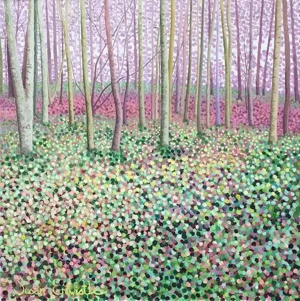 l她的画只用点,点了11年,点出了美到窒息的花园!