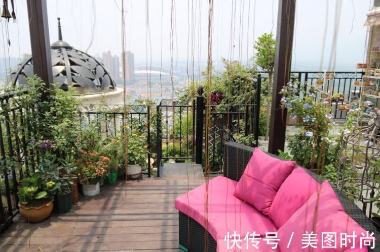 花草|历时一年，在31楼打造300㎡“屋顶花园”，如今美成了仙境