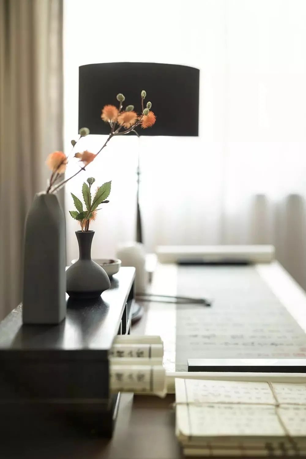 皮艺|150㎡现代中式，简雅舒适、禅意高级，融艺术入生活的设计