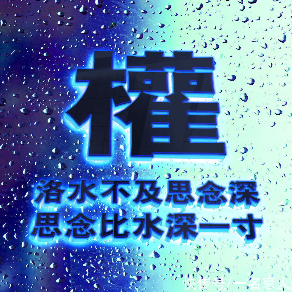 白萍|爆款蓝色质感雨滴头像，梦幻百家姓创意壁纸，21张为你而来