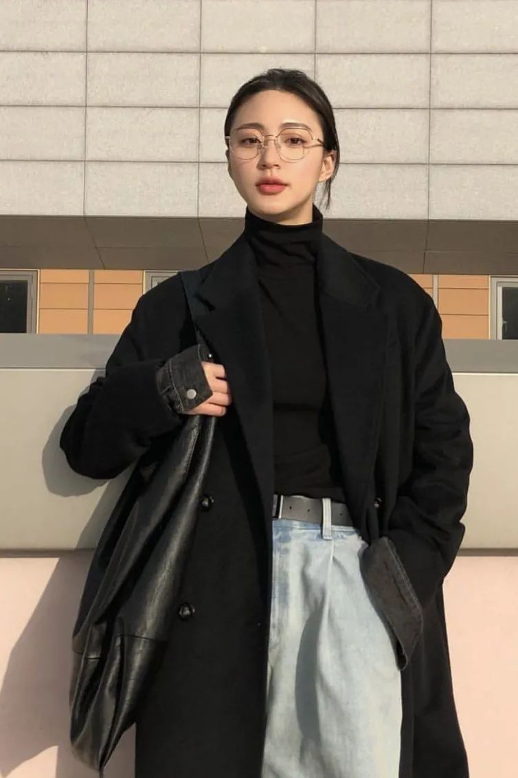 大衣 黑色大衣+基本款,美炸了!