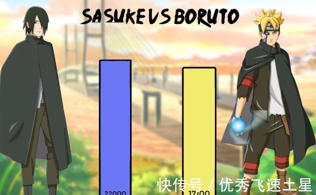 博人传|佐助师徒战力图,少年时领先博人一截,博人传中被强行五五开