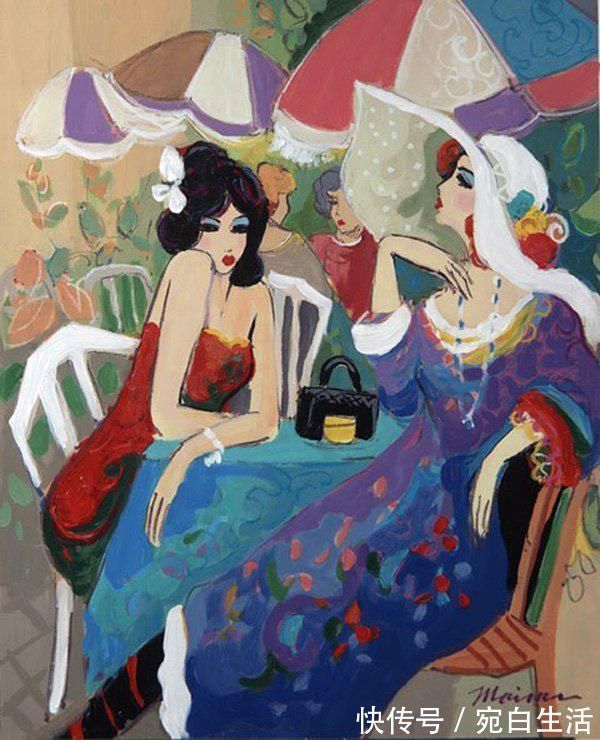 isaac maimon！以色列艺术家人体油画中的女郎，优雅而迷人